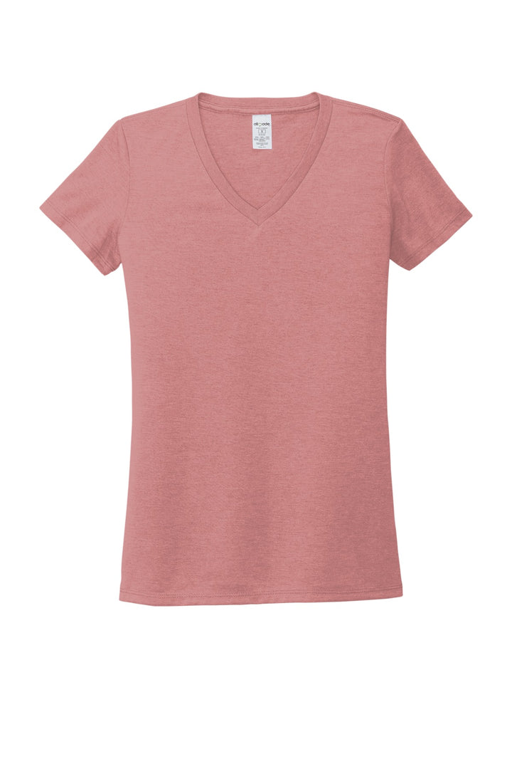 Front View of VtgRose Allmade Women's Tri-Blend V-Neck Tee AL2018