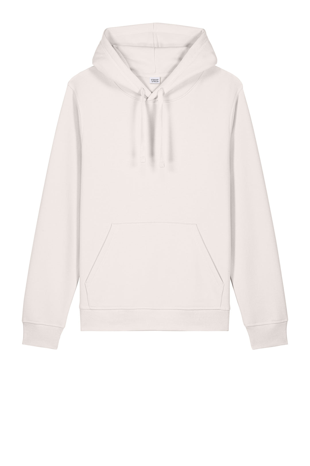 Front View of VtgWhite Stanley/Stella Unisex Drummer 2.0 Hooded Sweatshirt SXU009