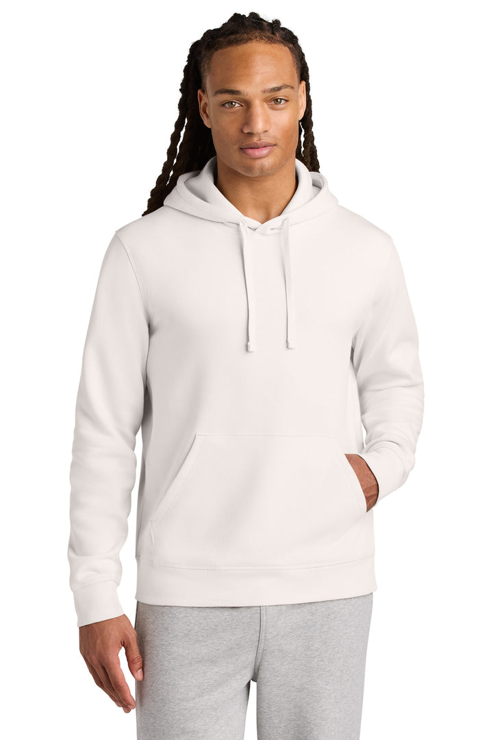 Front View of VtgWhite Stanley/Stella Unisex Drummer 2.0 Hooded Sweatshirt SXU009