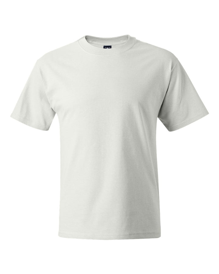 Front View of White Beefy-T® T-Shirt - 5180
