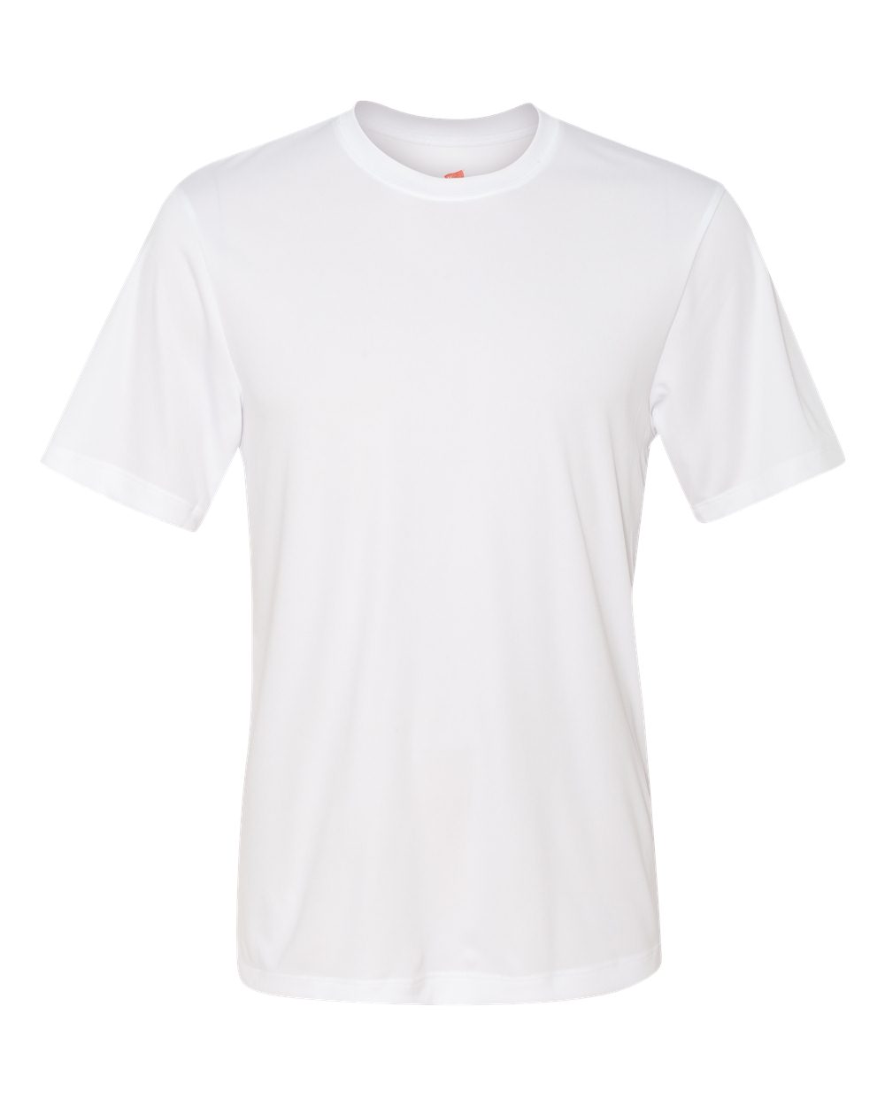 Front View of White Cool DRI® Performance T-Shirt - 4820