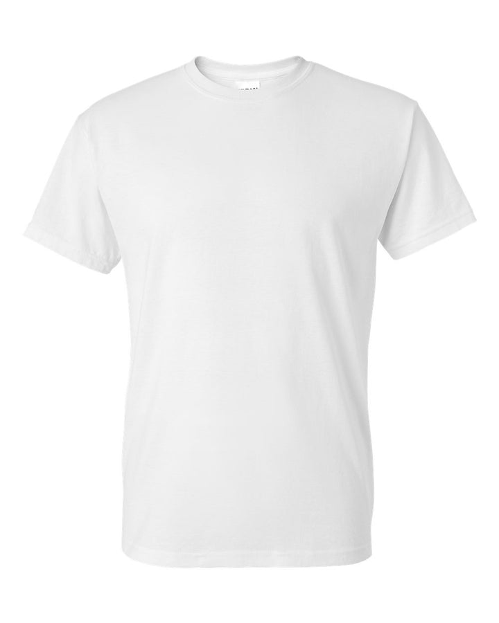 Front View of White DryBlend® T-Shirt - 8000