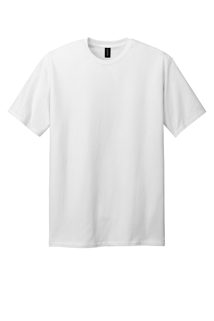 Front View of White Gildan Tall 100% US Cotton T-Shirt 2000T