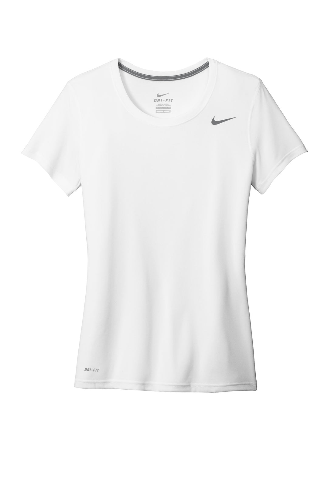 Front View of White Nike Women's Team rLegend Tee DV7312
