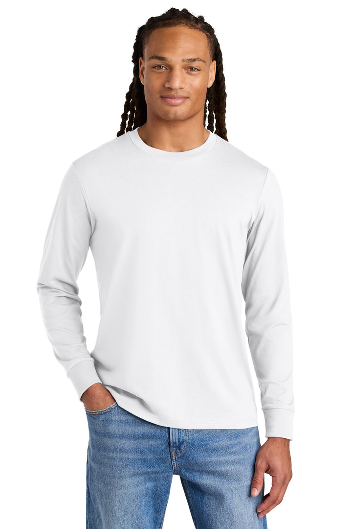 Front View of White Stanley/Stella Unisex Creator 2.0 Long Sleeve Tee SXU022