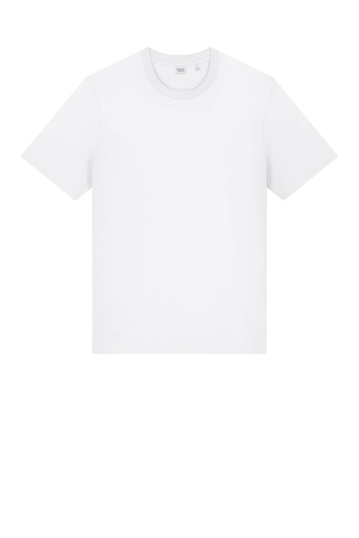 Front View of White Stanley/Stella Unisex Creator 2.0 Tee SXU001