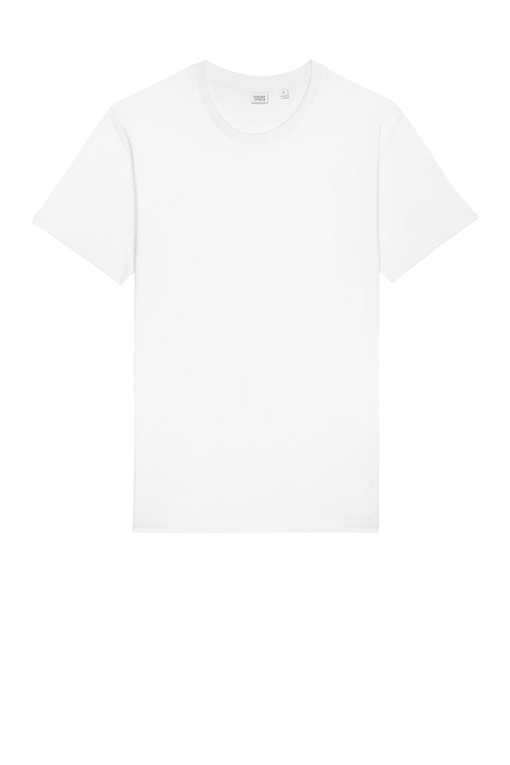 Front View of White Stanley/Stella Unisex Rocker Tee SXU016