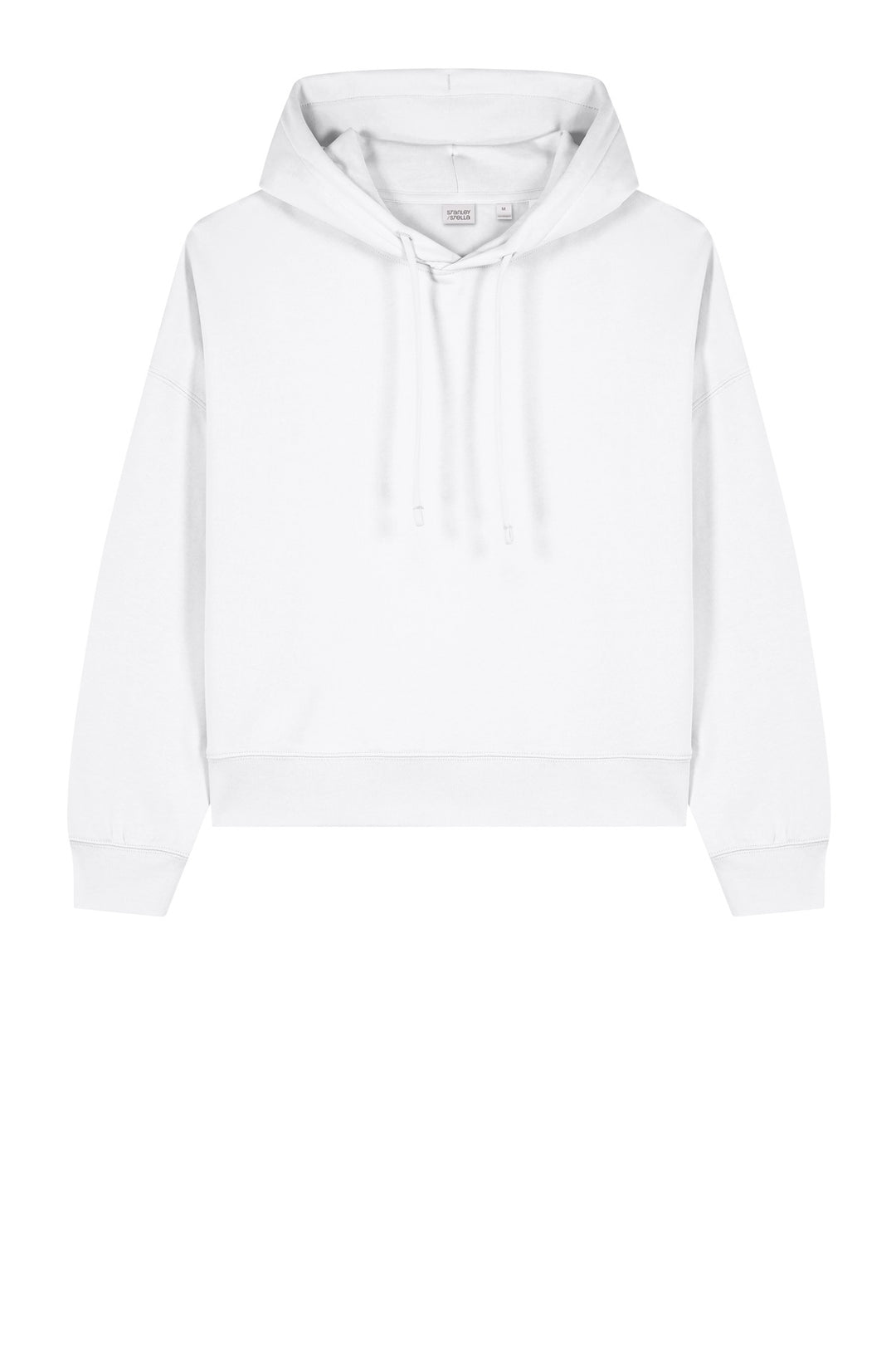 Front View of White Stanley/Stella Women's Stella Nora Hooded Sweatshirt SXW035