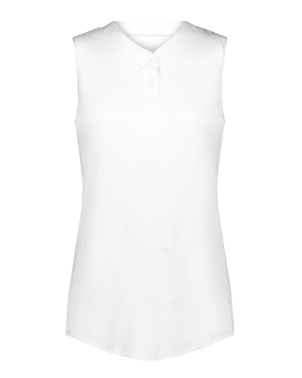 Front View of White Women's Cutter Jersey - 6913