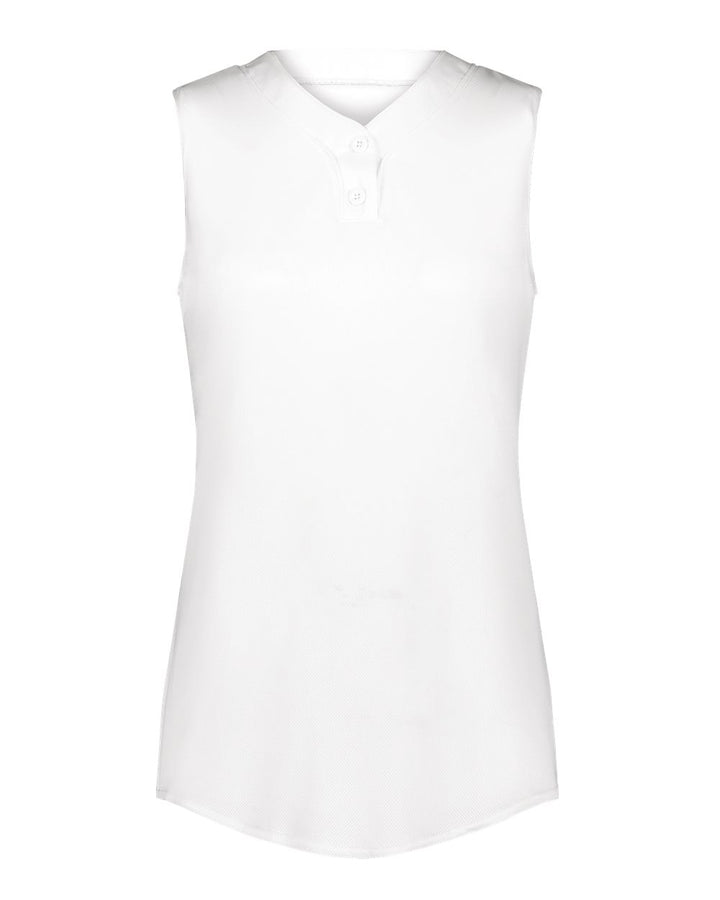 Front View of White Women's Cutter Jersey - 6913