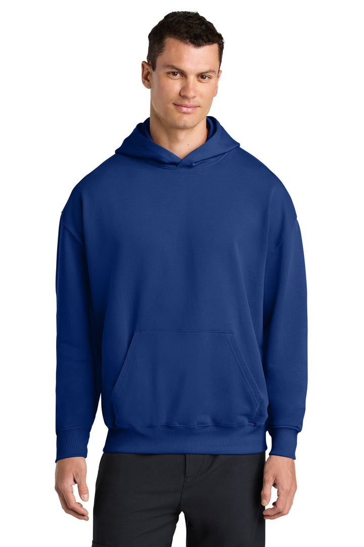 Front View of WorkerBlue Stanley/Stella Unisex Cooper Dry Hooded Sweatshirt SXU028