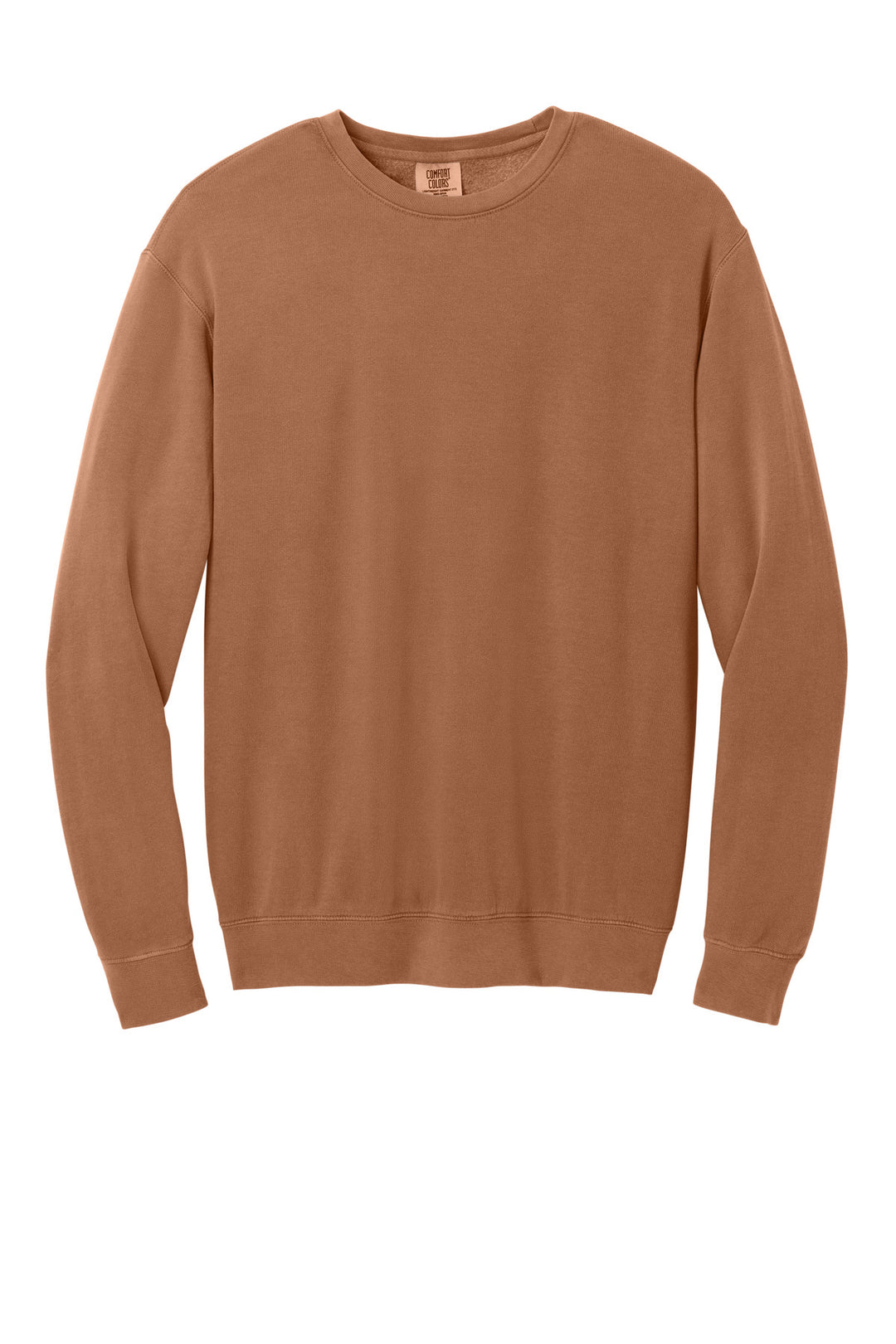 Front View of Yam Comfort Colors Lightweight Crewneck Sweatshirt 1466