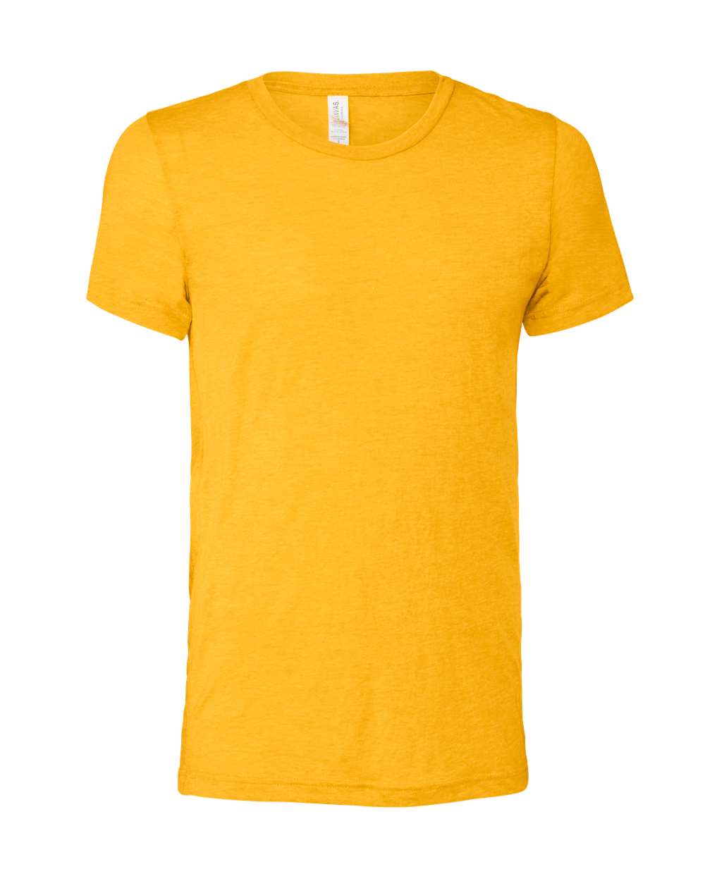 Front View of Yellow Gold Triblend Triblend Tee - 3413