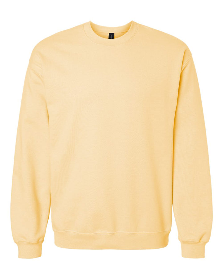 Front View of Yellow Haze Softstyle® Midweight Crewneck Sweatshirt - SF000
