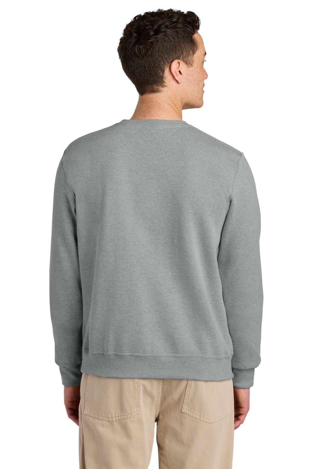 FrstGreyHt Jerzees Eco Premium Blend Crewneck Sweatshirt 701M