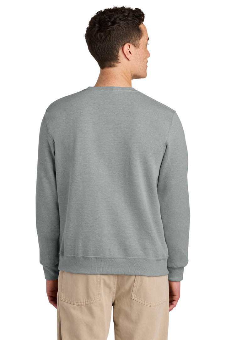 FrstGreyHt Jerzees Eco Premium Blend Crewneck Sweatshirt 701M