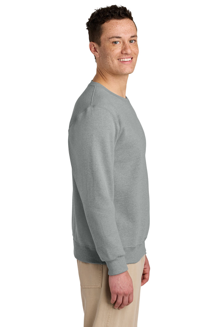 FrstGreyHt Jerzees Eco Premium Blend Crewneck Sweatshirt 701M