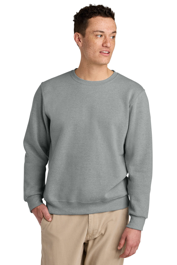 FrstGreyHt Jerzees Eco Premium Blend Crewneck Sweatshirt 701M