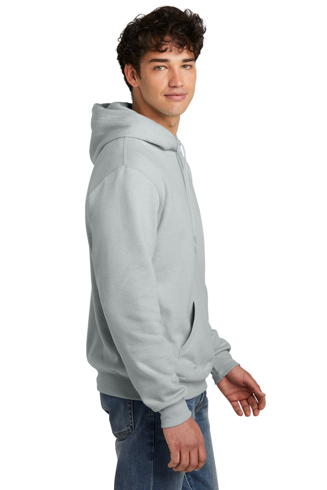 FrstGreyHt Jerzees Eco Premium Blend Pullover Hooded Sweatshirt 700M