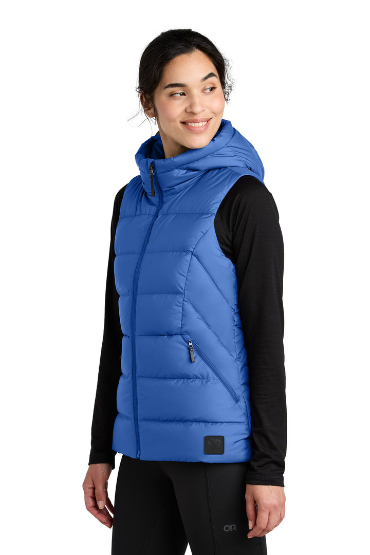 GalaxyBlue LIMITED EDITION Outdoor Research Women's Coldsnap Hooded Down Vest OR322218