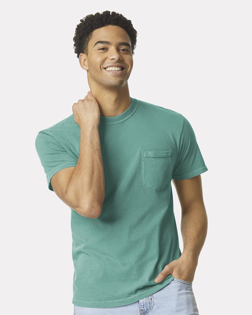 Garment-Dyed Heavyweight Pocket T-Shirt - 6030  grouped
