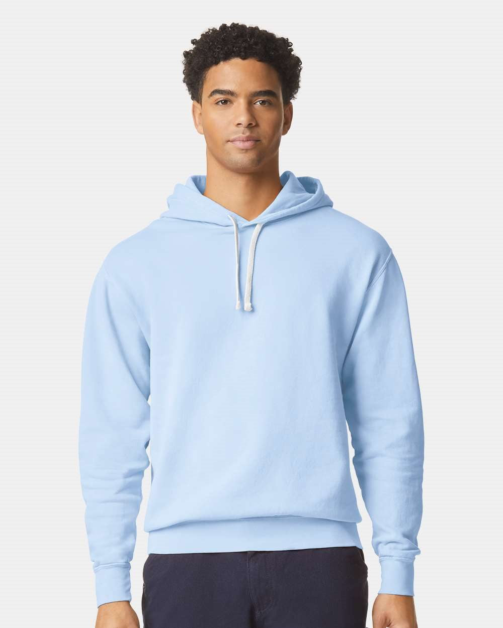 Garment-Dyed Lightweight Fleece Hooded Sweatshirt - 1467  grouped