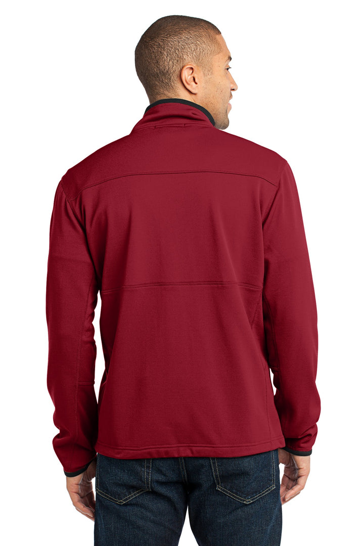 Garnet Red Port Authority Pique Fleece Jacket. F222