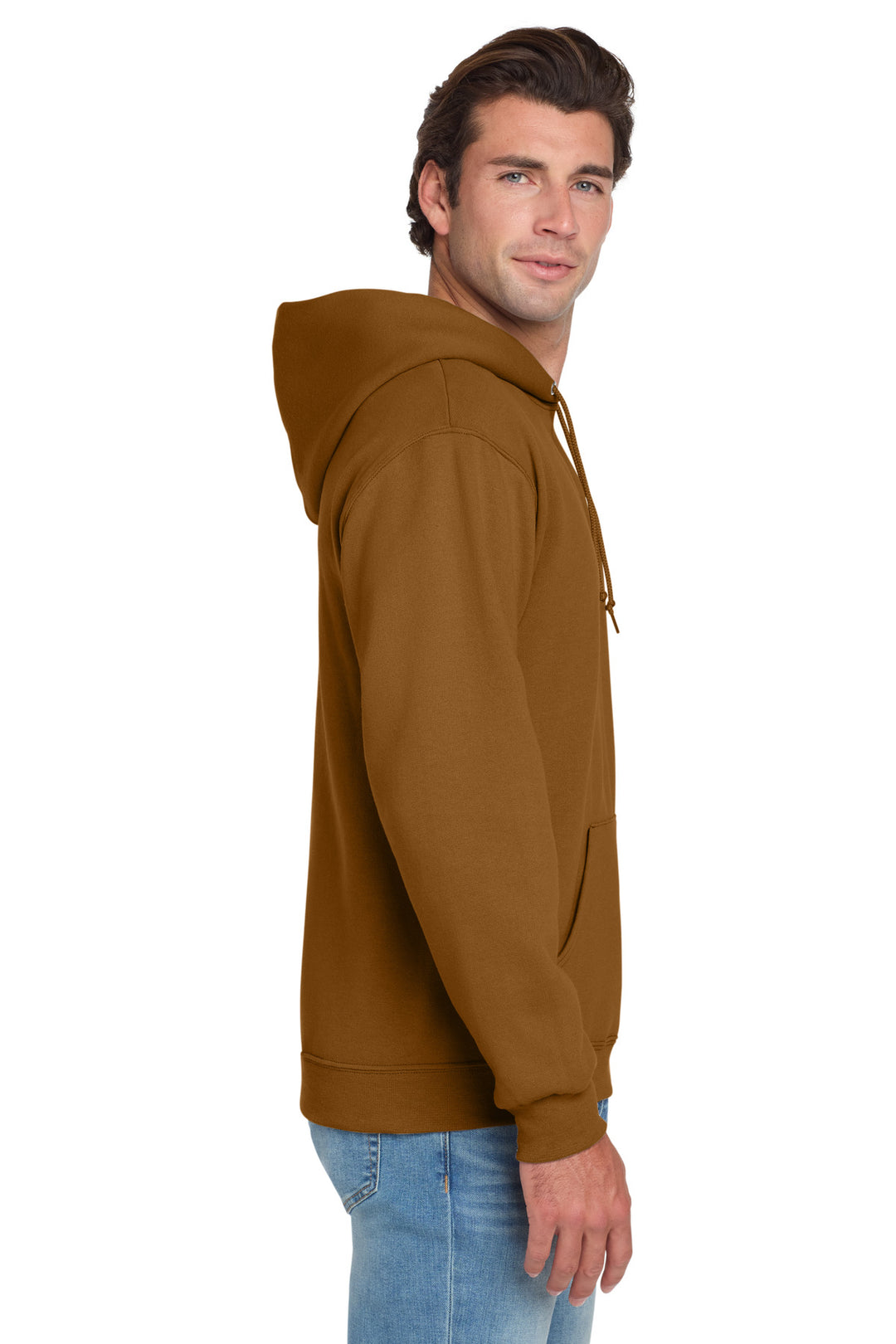 GldnPecan Jerzees NuBlend Pullover Hooded Sweatshirt. 996M
