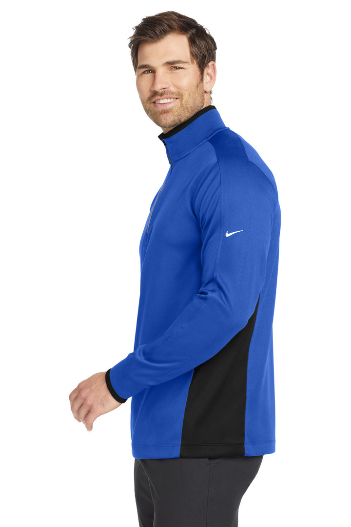 Gm Ryl/Blk/Wht Nike Dri-FIT 1/2-Zip Cover-Up. 578673