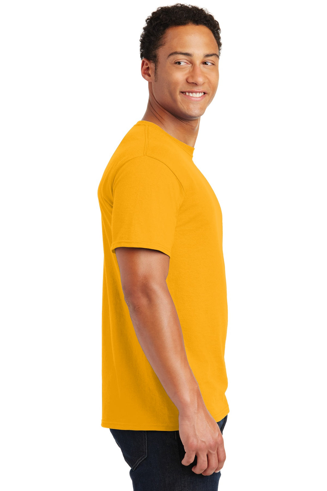 Gold Jerzees - Dri-Power 50/50 Cotton/Poly T-Shirt. 29M