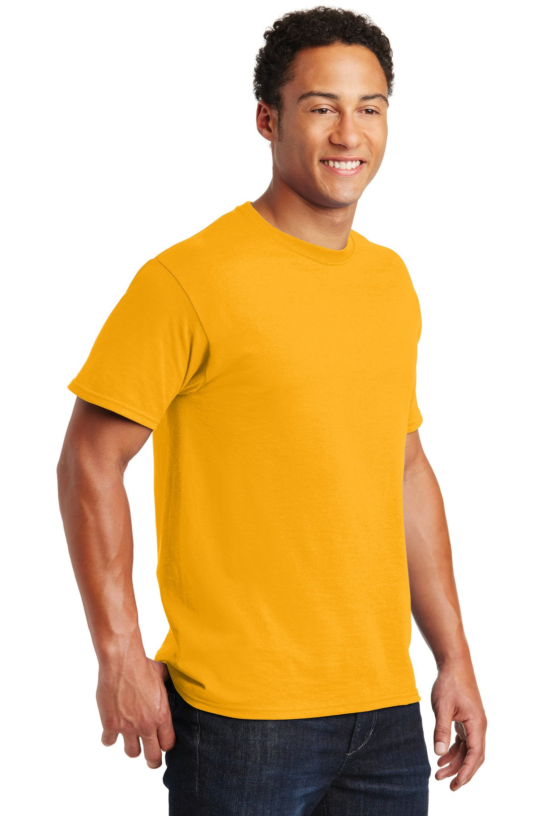 Gold Jerzees - Dri-Power 50/50 Cotton/Poly T-Shirt. 29M
