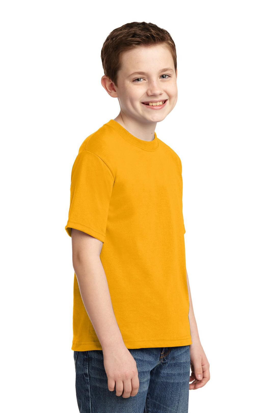 Gold Jerzees - Youth Dri-Power 50/50 Cotton/Poly T-Shirt. 29B