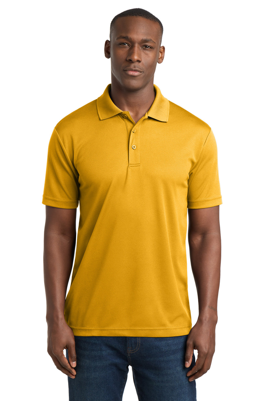 Gold Sport-Tek PosiCharge RacerMesh Polo. ST640