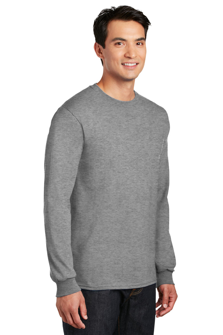 GphHeather Gildan - DryBlend 50 Cotton/50 Poly Long Sleeve T-Shirt. 8400