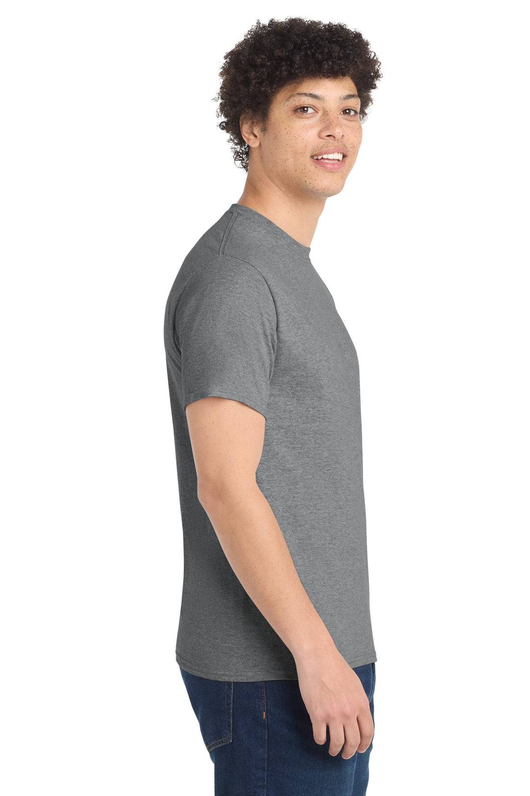 GphHeather Port & Company - Core Cotton Tee. PC54