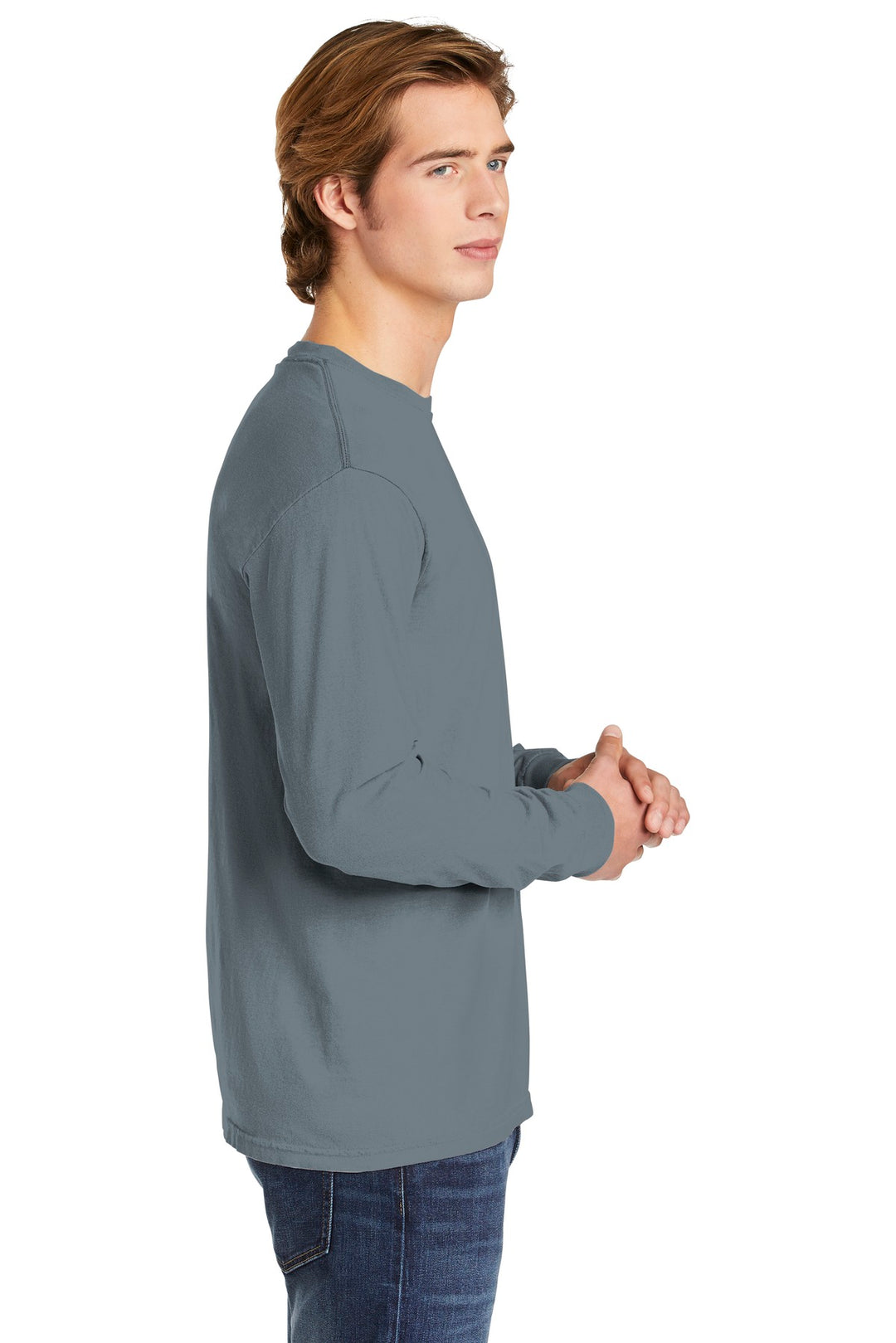 Granite COMFORT COLORS Heavyweight Ring Spun Long Sleeve Tee. 6014