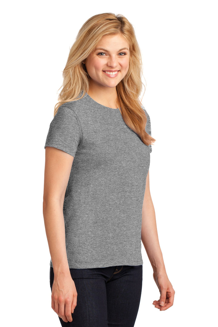 Graphite Hthr Gildan Women's Heavy Cotton 100% Cotton T-Shirt. 5000L