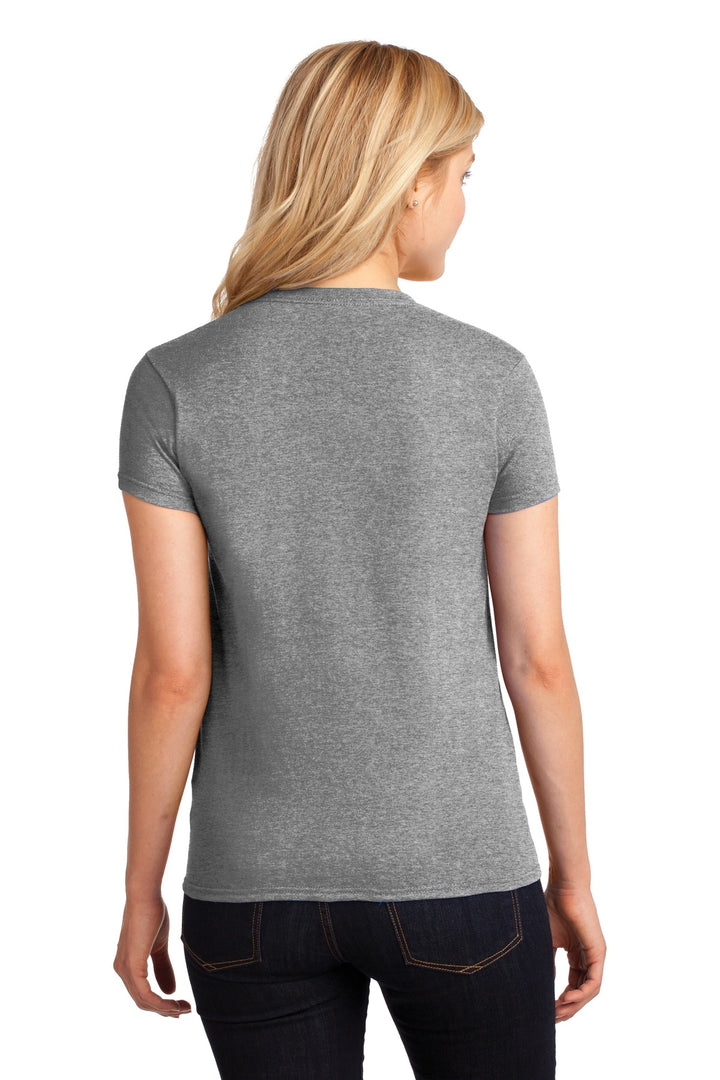 Graphite Hthr Gildan Women's Heavy Cotton 100% Cotton T-Shirt. 5000L