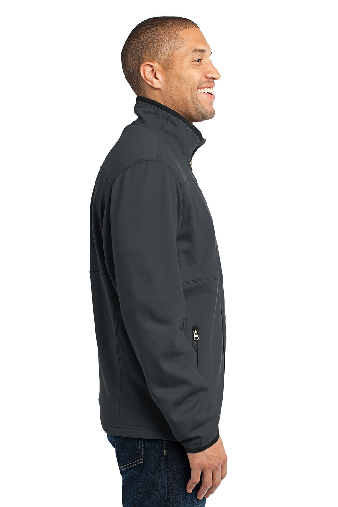 Graphite Port Authority Pique Fleece Jacket. F222