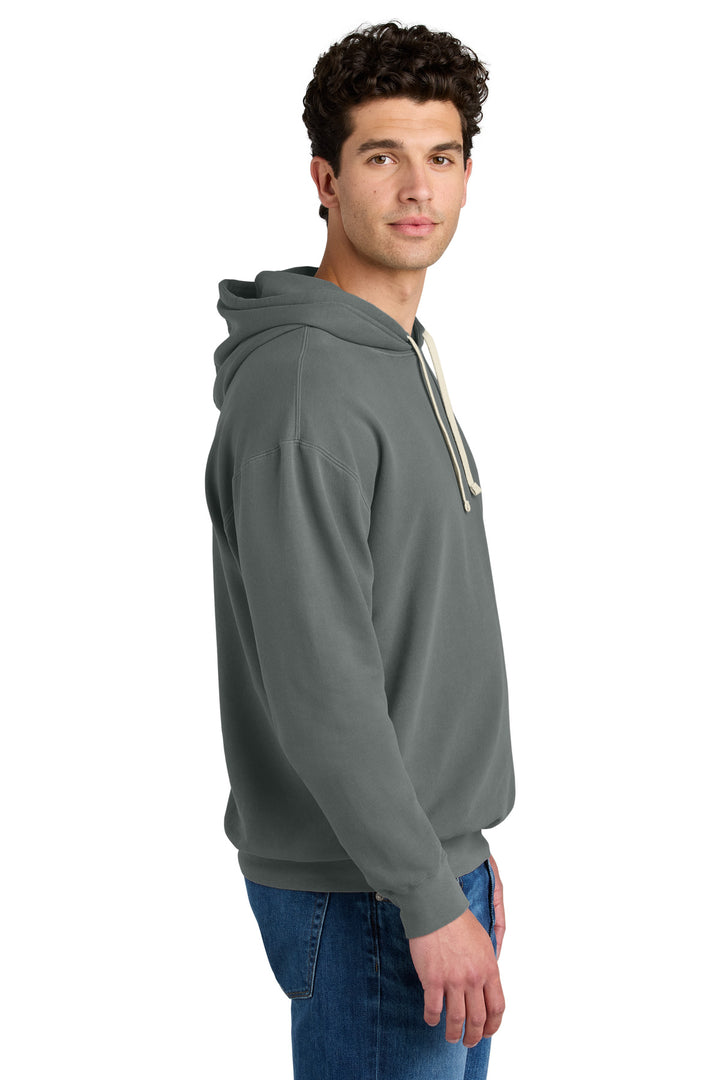 Grey Comfort Colors Lightweight Hooded Sweatshirt 1467