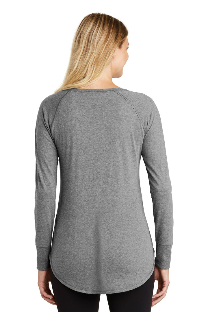 Grey Frost District Women's Perfect Tri Long Sleeve Tunic Tee. DT132L