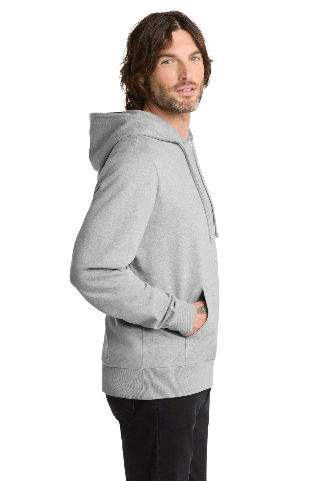 GrntGryHtr Allmade Unisex Organic French Terry Pullover Hoodie AL4000