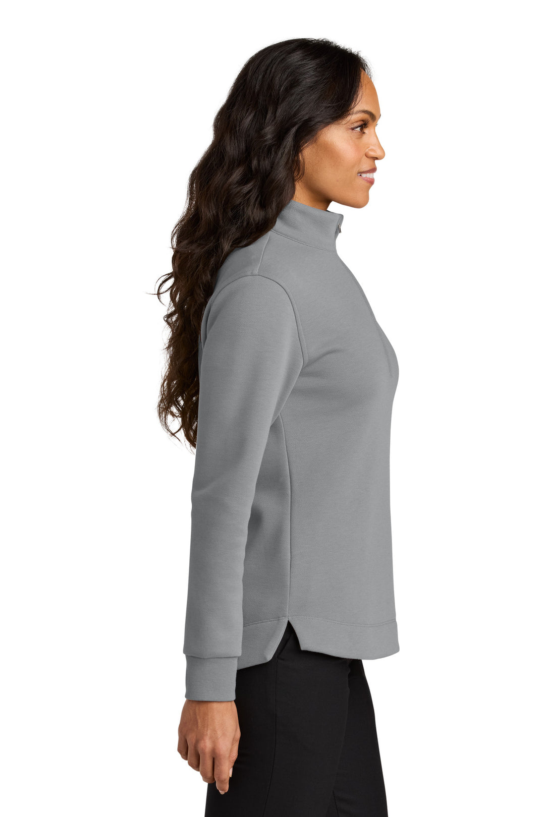 GustyGrey Port Authority Women's Wearever Signature Double Pique 1/4-Zip LK210