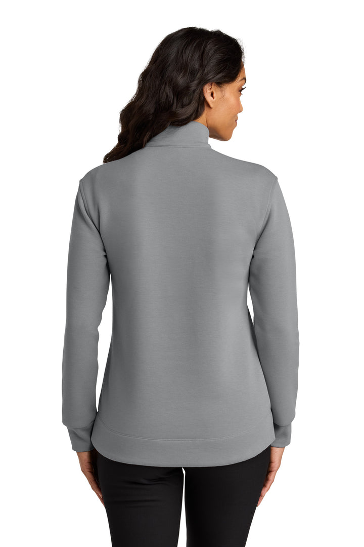 GustyGrey Port Authority Women's Wearever Signature Double Pique 1/4-Zip LK210