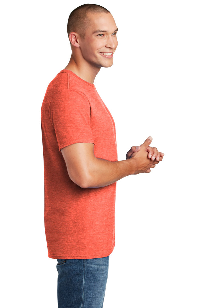 Heather Orange Gildan Softstyle T-Shirt. 64000