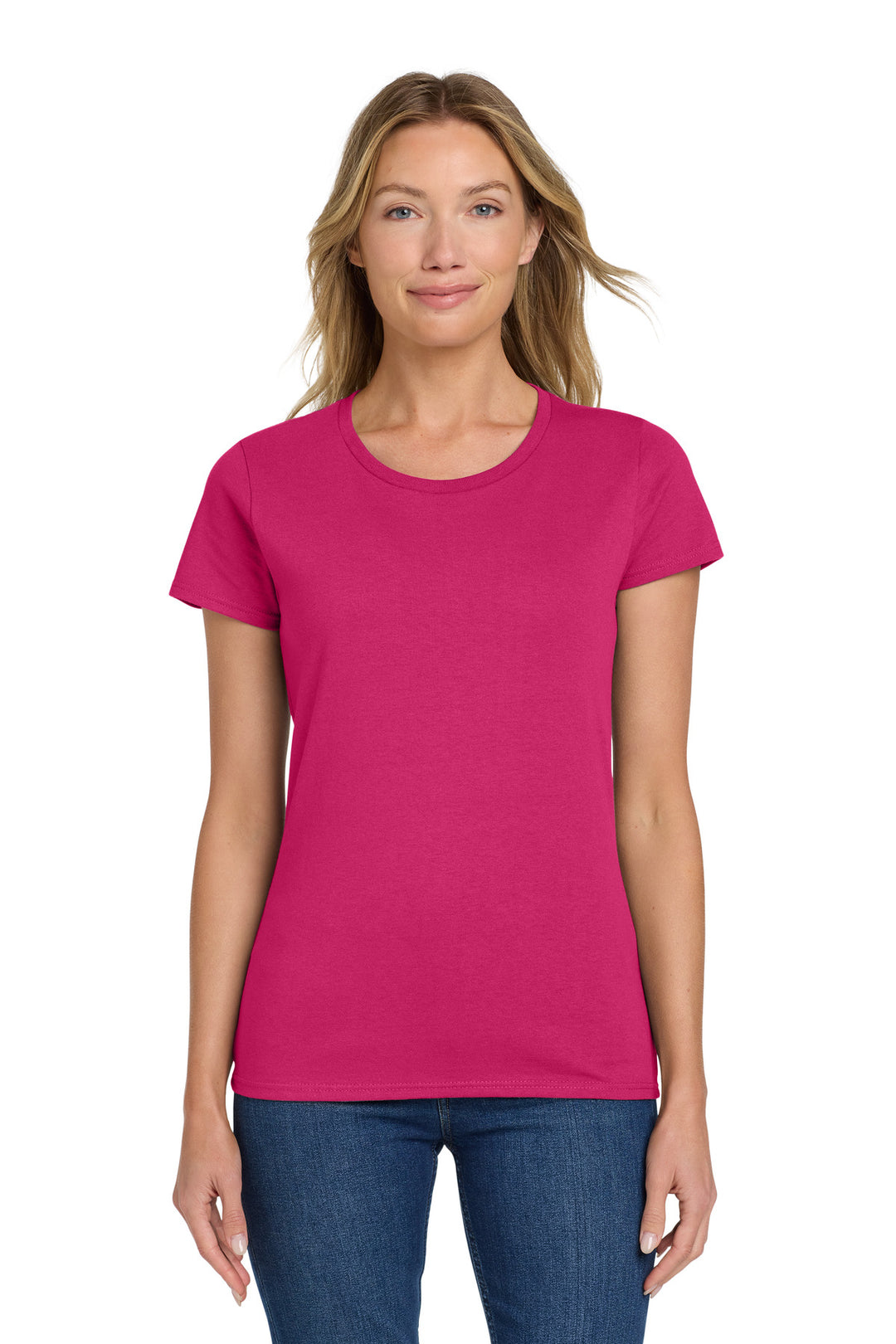 Heliconia Gildan Women's Heavy Cotton 100% Cotton T-Shirt. 5000L