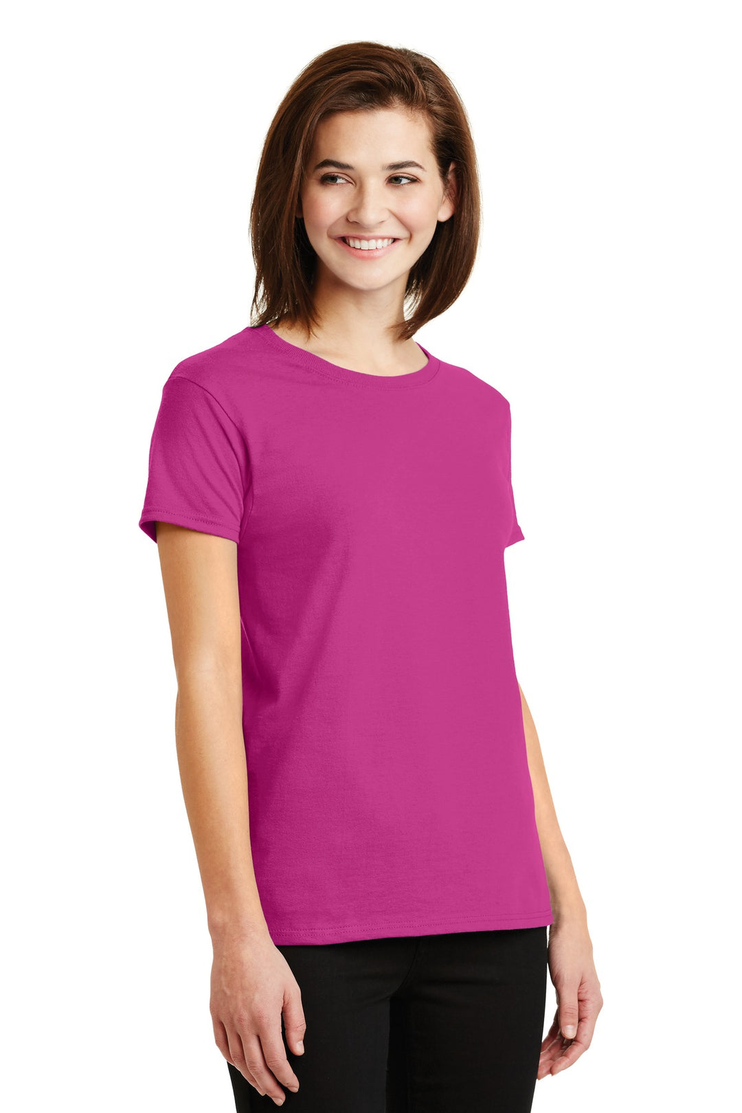 Heliconia Gildan Women's Ultra Cotton 100% US Cotton T-Shirt. 2000L