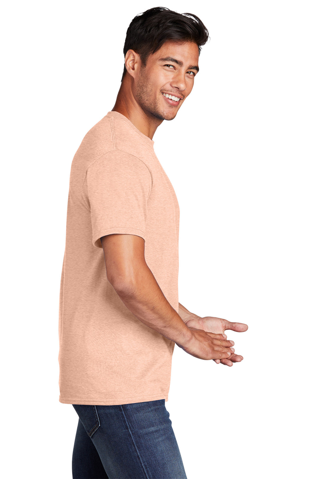 HtdDstyPch Port & Company - Core Cotton Tee. PC54