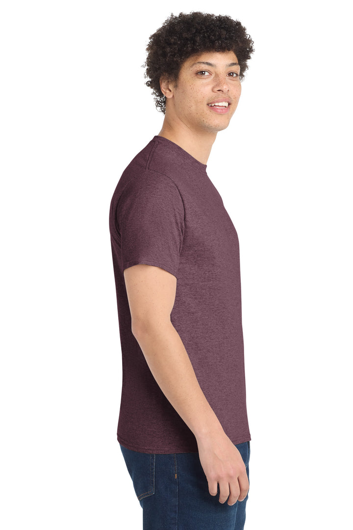 Hthr Ath Mroon Port & Company - Core Cotton Tee. PC54