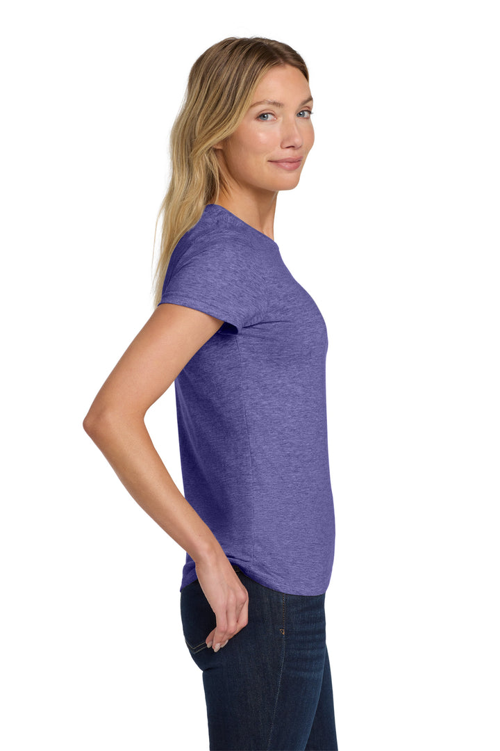 Hthr Purple Gildan Softstyle Women's T-Shirt. 64000L